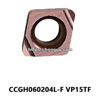 Original Mitsubishi CCGH060204L-F VP15TF Carbide Turning Insert - Diamond 80° | Steel, Stainless Steel (10 PCS)