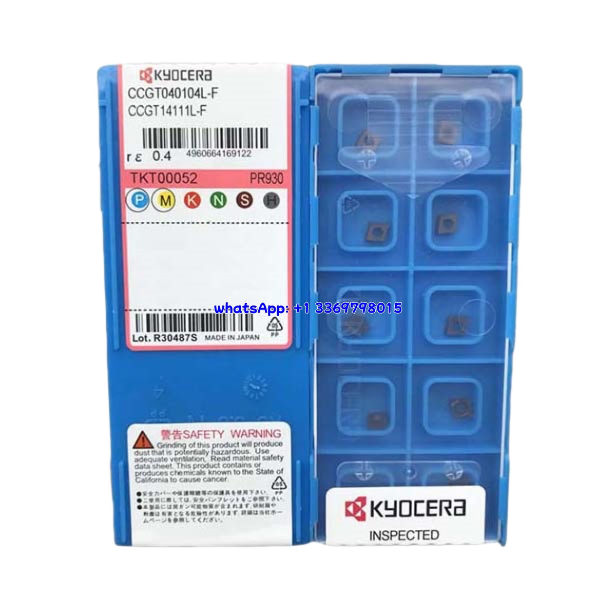 Kyocera CCGT040104L-F PR930 Carbide Insert - Diamond 80° | Steel & More (10 PCS)