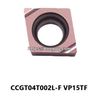 Original Mitsubishi CCGT04T002L-F VP15TF Carbide Turning Insert - Diamond 80° | Steel, Stainless Steel (10 PCS)