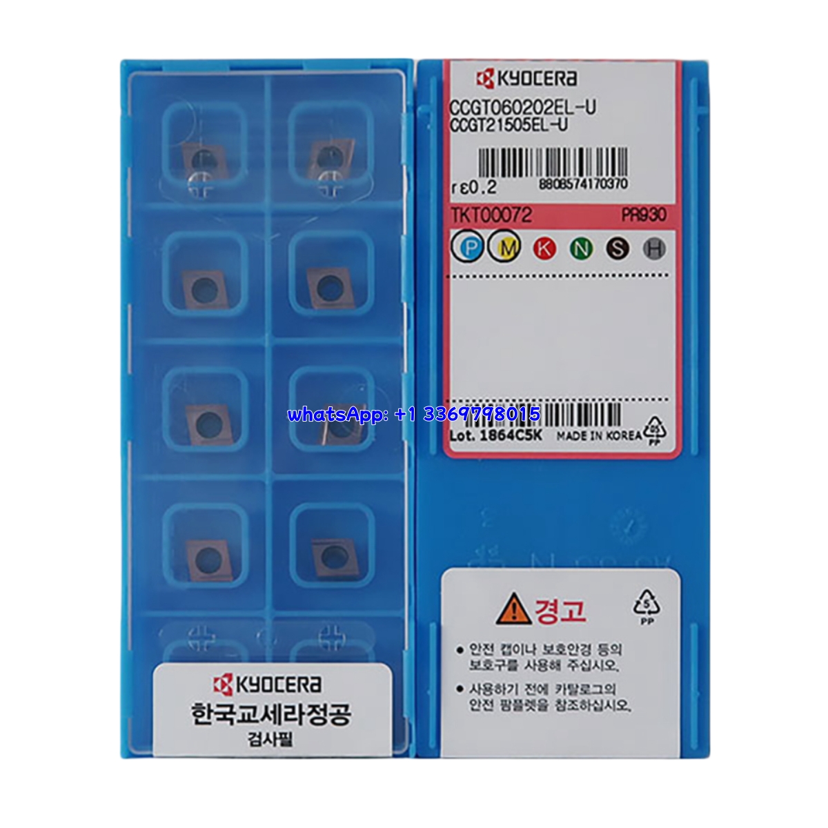 Kyocera CCGT060202EL-U PR930 Carbide Insert - Diamond 80° | Steel (10 PCS)