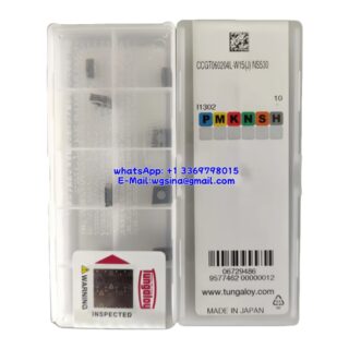 Original Tungaloy CCGT060204L-W15 NS530 Carbide Insert - Diamond 80° (10 PCS) CCGT060204L-W15(J) NS530