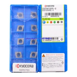Original Kyocera CCGT09T302EL-U Carbide Insert - Diamond 80° (10 PCS) TN60 CCGT09T302EL-U TN60