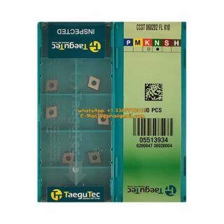 Original TaeguTec 120408 Carbide Insert (10 PCS) CCGT FL K10 CCGT 120408 FL K10