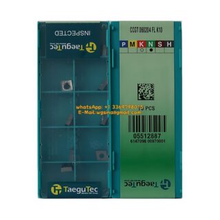Original TaeguTec 060204 Carbide Insert (10 PCS) CCGT FL K10 CCGT 60204 FL K10
