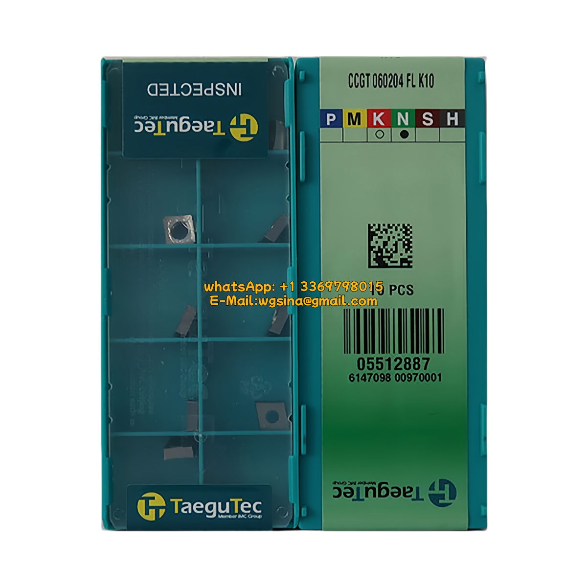 Taegutec 060204 Carbide Insert | Steel & More (10 PCS)