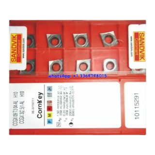 Original Sandvik CCGX09T304-AL H10 Carbide Turning Insert - Diamond 80° | Non-Ferrous, Composites