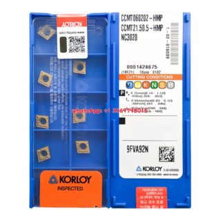 Original Korloy CCMT060202-HMP NC3020 Carbide Turning Insert - Diamond 80° | Cast Iron (10 PCS)
