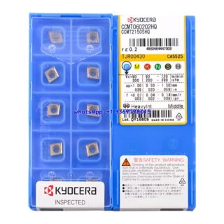 Original Kyocera CCMT060202-HQ CA5525 Carbide Insert - Diamond 80° | Steel (10 PCS)