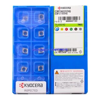 Original Kyocera CCMT060202-PP PR1535 Carbide Turning Insert - Diamond 80° (10 PCS)