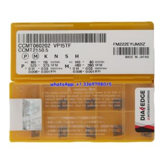 Original Mitsubishi CCMT060202-VP15TF VP15TF Carbide Insert - Diamond 80° | Steel (10 PCS)