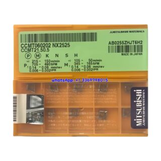 Original Mitsubishi CCMT060202 NX2525 Carbide Insert - Diamond 80° | Steel (10 PCS)