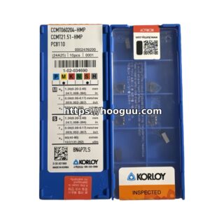 Original Korloy CCMT060204-HMP PC8110 Carbide Turning Insert - Diamond 80° | Steel & More