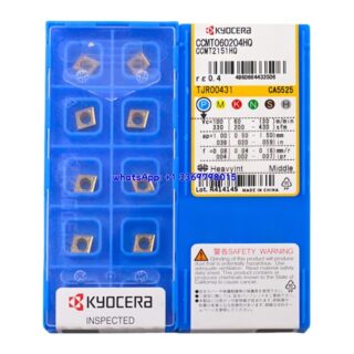 Original Kyocera CCMT060204-HQ CA5525 Carbide Insert - Diamond 80° | Steel (10 PCS)