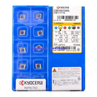 Original Kyocera CCMT060204-HQ CA6525 Carbide Insert - Diamond 80° | Steel (10 PCS)