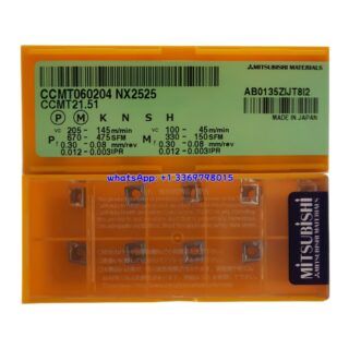 Original Mitsubishi CCMT060204-NX2525 NX2525 Carbide Insert - Diamond 80° | Steel (10 PCS)