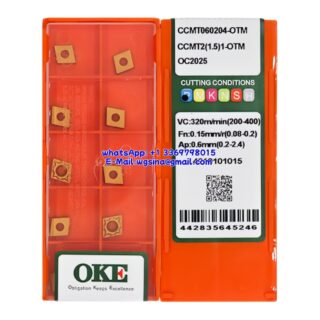Original OKE CCMT060204-OTM OC2025 Carbide Insert - Diamond 80° (10 PCS)