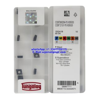 Original Tungaloy CCMT060204-PS NS9530 Carbide Insert - Diamond 80° (10 PCS)