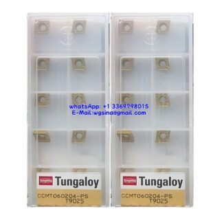 Original Tungaloy CCMT060204-PS T9025 Carbide Insert - Diamond 80° (10 PCS)
