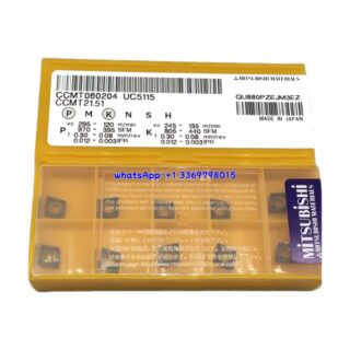 Original Mitsubishi CCMT060204 UC5115 Carbide Insert - Diamond 80° | Steel (10 PCS)