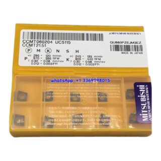 Original Mitsubishi CCMT060204 UC5115 Carbide Insert - Diamond 80° | Steel (10 PCS)