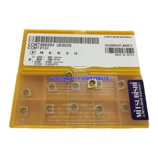Original Mitsubishi CCMT060204 UE6020 Carbide Insert - Diamond 80° | Steel (10 PCS)