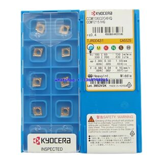 Original Kyocera CCMT060204HQ CA5525 Carbide Insert - Diamond 80° | Steel (10 PCS)