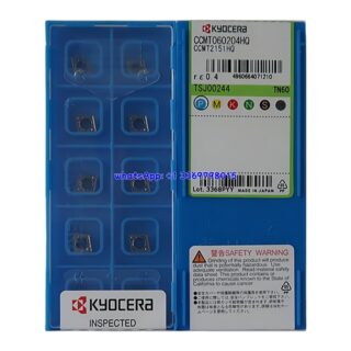 Original Kyocera CCMT060204HQ Carbide Insert - Diamond 80° (10 PCS) TN60 CCMT060204HQ TN60