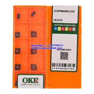 Original OKE CCMT060208-OTM OC3215 Carbide Insert - Diamond 80° (10 PCS)