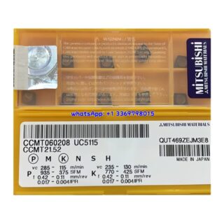 Original Mitsubishi CCMT060208 UC5115 Carbide Insert - Diamond 80° | Steel (10 PCS)
