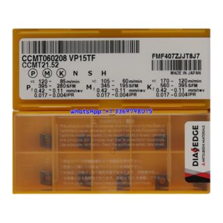 Original Mitsubishi CCMT060208 VP15TF Carbide Insert - Diamond 80° | Steel, Cast Iron (10 PCS)