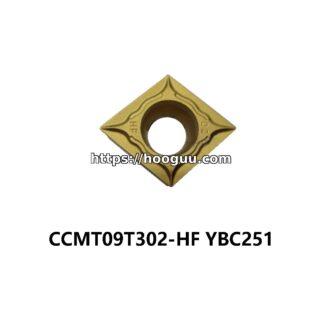 Original ZCC-CT CCMT09T302-HF YBC251 Carbide Turning Insert - Diamond 80° (10 PCS)
