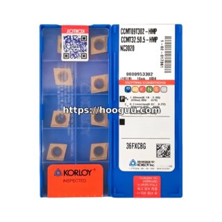 Original Korloy CCMT09T302-HMP NC3020 Carbide Turning Insert - Diamond 80° | Steel, Stainless Steel