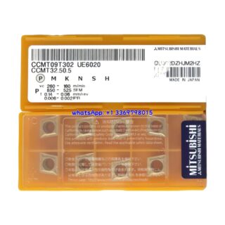 Original Mitsubishi CCMT09T302 UE6020 Carbide Insert - Diamond 80° (10 PCS)