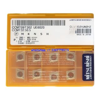 Original Mitsubishi CCMT09T302 UE6020 Carbide Insert - Diamond 80° | Steel & More (10 PCS)
