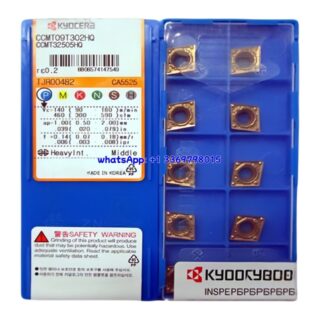 Original Kyocera CCMT09T302HQ CA5525 Carbide Insert - Diamond 80° | Steel (10 PCS)