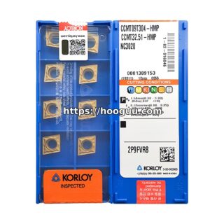 Original Korloy CCMT09T304-HMP NC3020 Carbide Turning Insert - Diamond 80° | Steel & More