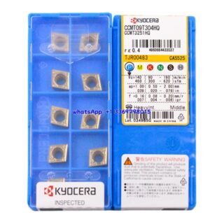 Original Kyocera CCMT09T304-HQ CA5525 Carbide Insert - Diamond 80° | Steel (10 PCS)