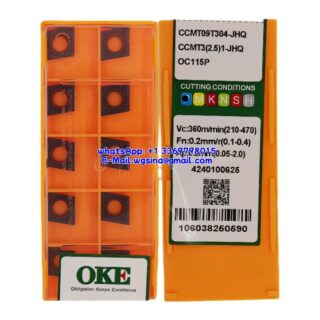 Original OKE CCMT09T304-JHQ OC115P Carbide Insert - Diamond 80° (10 PCS)