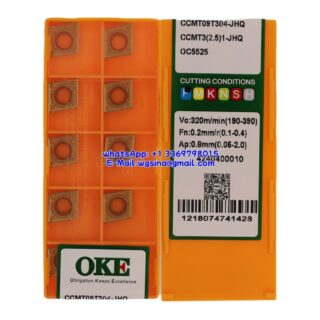 Original OKE CCMT09T304-JHQ OC5525 Carbide Insert - Diamond 80° (10 PCS)
