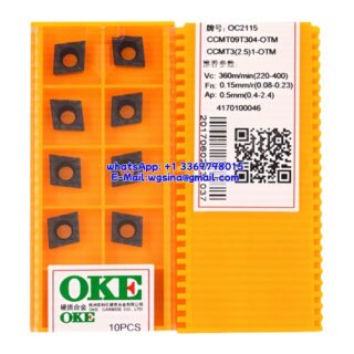 Original OKE CCMT09T304-OTM OC2115 Carbide Insert - Diamond 80° (10 PCS)