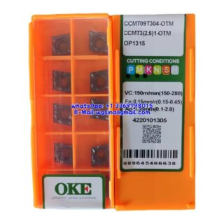 Original OKE CCMT09T304-OTM OP1315 Carbide Insert - Diamond 80° (10 PCS)