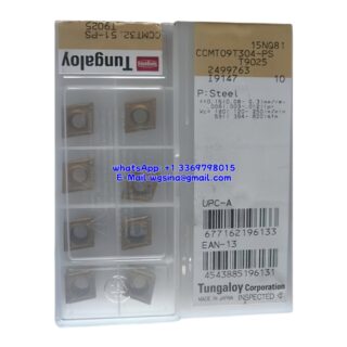 Original Tungaloy CCMT09T304-PS T9025 Carbide Insert - Diamond 80° (10 PCS)