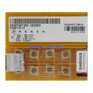Original Mitsubishi CCMT09T304 UE6020 Carbide Insert - Diamond 80° | Steel (10 PCS)