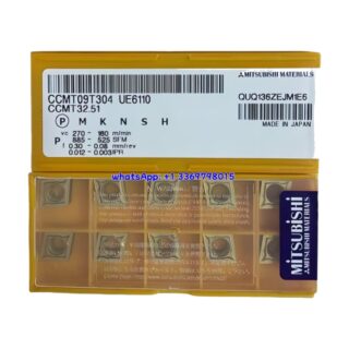 Original Mitsubishi CCMT09T304 UE6110 Carbide Insert - Diamond 80° (10 PCS)