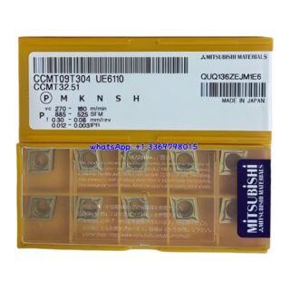 Original Mitsubishi CCMT09T304 UE6110 Carbide Insert - Diamond 80° | Steel & More (10 PCS)