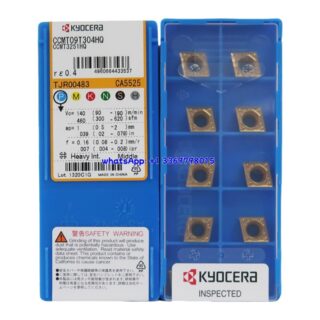 Original Kyocera CCMT09T304HQ-CA5525 CA5525 Carbide Insert - Diamond 80° | Steel (10 PCS)