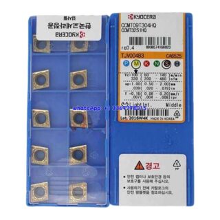 Original Kyocera CCMT09T304HQ CA6525 Carbide Insert - Diamond 80° | Steel (10 PCS)