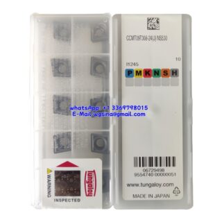 Original Tungaloy CCMT09T308-24 NS530 Carbide Insert - Diamond 80° (10 PCS) CCMT09T308-24(J) NS530
