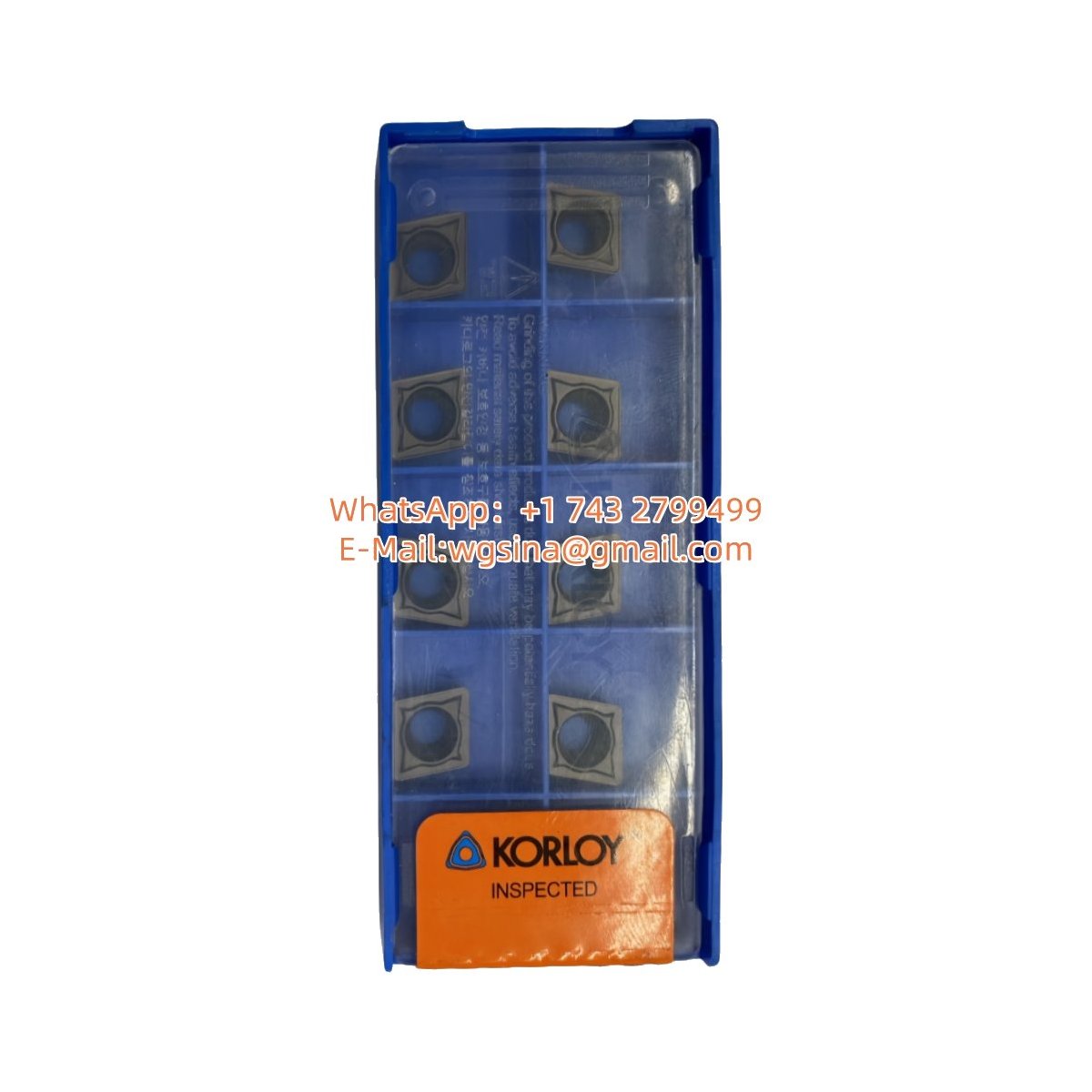 Original Korloy CCMT09T308-C25 PC9030 Carbide Insert - Diamond 80° | Steel, Stainless Steel