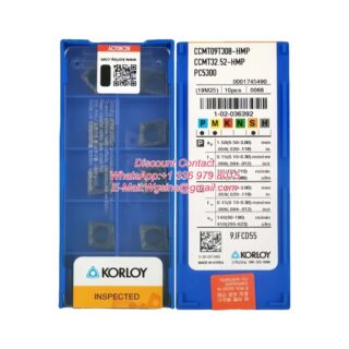 Original Korloy CCMT09T308-HMP PC5300 Carbide Insert - Diamond 80° | Steel